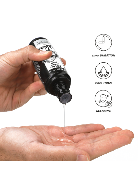 BLACK HOLE ANAL RELAXING CON JOJOBA BASE SILICONA 100 ML