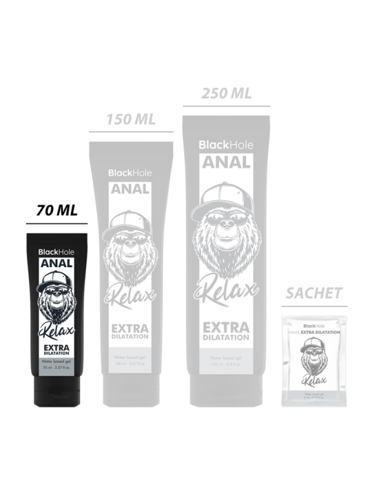 BLACK HOLE GEL BASE AGUA DILATACION ANAL 70 ML