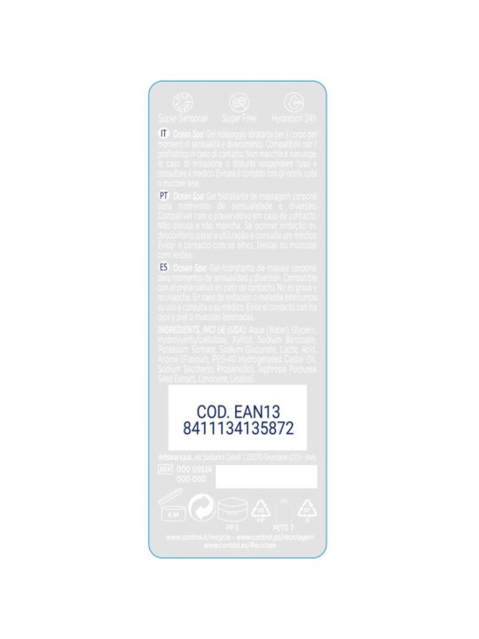 CONTROL 2 EN 1 MASSAGE PLEASURE MEDITERRANEAN SEA 200 ML