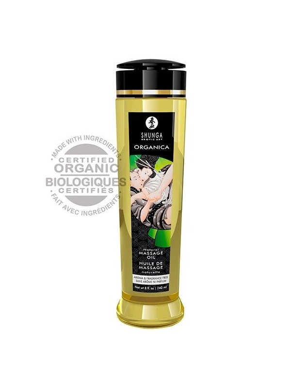 SHUNGA ACEITE DE MASAJE ORGANICO NATURAL 240 ML