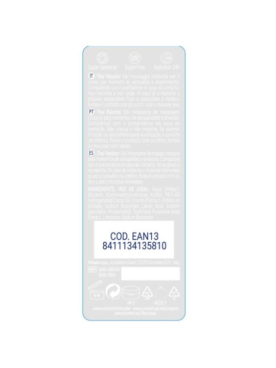 CONTROL 2 EN 1 MASSAGE PLEASURE THAI PASSION 200 ML