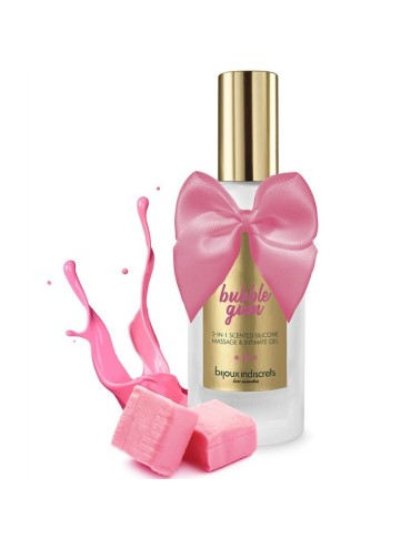 BIJOUX BUBBLE GUM GEL 2 EN 1 SILICONA CHICLE DE FRESA 100 ML