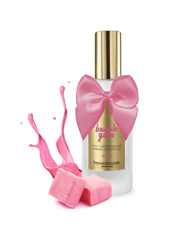 BIJOUX BUBBLE GUM GEL 2 EN 1 SILICONA CHICLE DE FRESA 100 ML