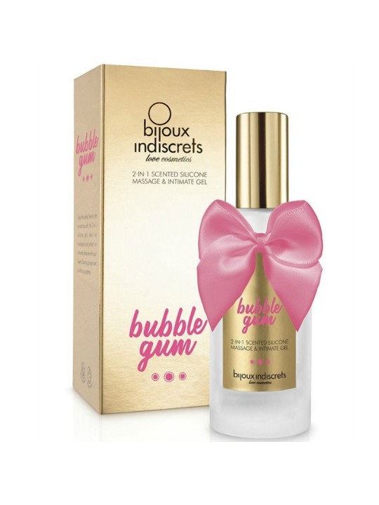 BIJOUX BUBBLE GUM GEL 2 EN 1 SILICONA CHICLE DE FRESA 100 ML