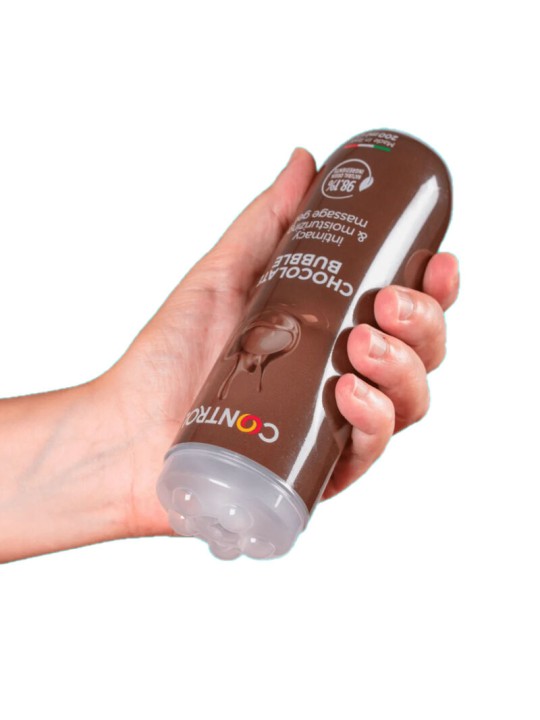 CONTROL GEL DE MASAJE 3 EN 1 CHOCOLATE BUBBLE 200 ML