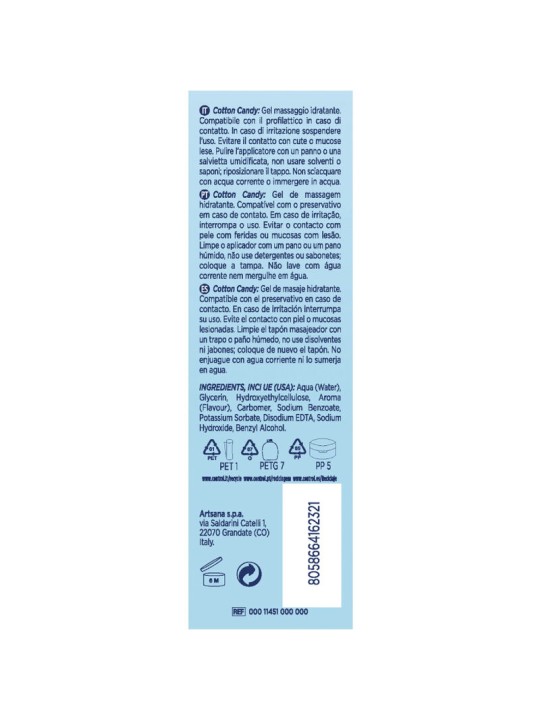 CONTROL MASAJE GEL 3 EN 1 ALGODON DE AZUCAR 200 ML