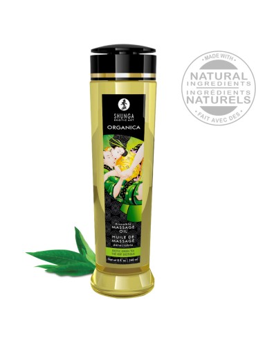 SHUNGA ACEITE DE MASAJE ORGANICO TE VERDE 240 ML