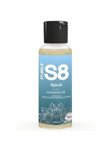 STIMUL8 S8 REFRESH ACEITE DE MASAJE ALGODON 125 ML
