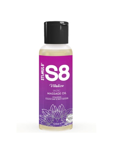 STIMUL8 S8 VITALIZE ACEITE DE MASAJE LIMA 125 ML