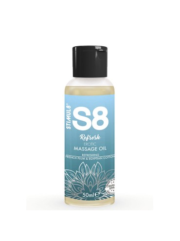 STIMUL8 S8 REFRESH ACEITE DE MASAJE EROTICO ALGODON 50 ML