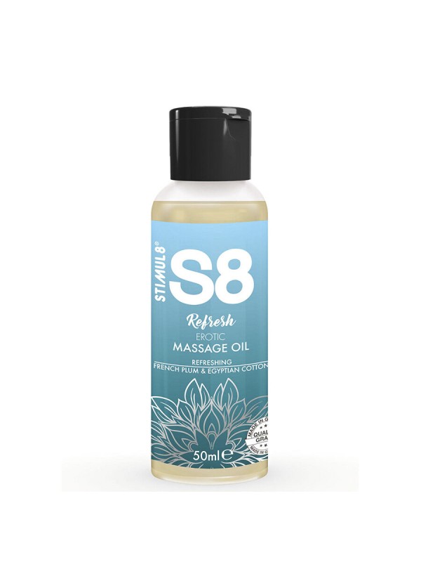STIMUL8 S8 REFRESH ACEITE DE MASAJE EROTICO ALGODON 50 ML