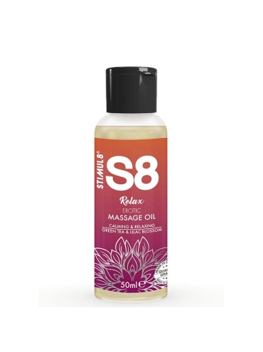 STIMUL8 S8 RELAX ACEITE DE MASAJE EROTICO TE VERDE 50 ML