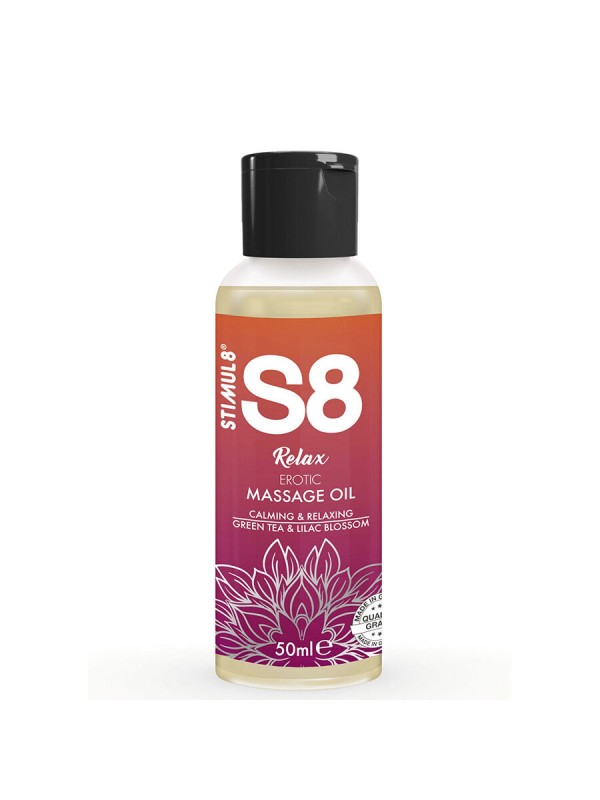 STIMUL8 S8 RELAX ACEITE DE MASAJE EROTICO TE VERDE 50 ML