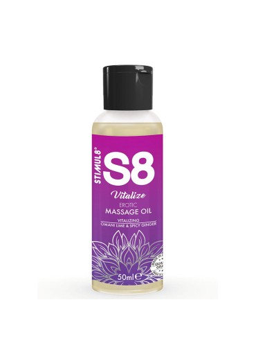 STIMUL8 S8 VITALIZE ACEITE DE MASAJE EROTICO LIMA 50 ML