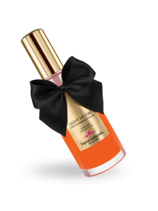 BIJOUX ACEITE MASAJE EFECTO CALOR AROMA FRESA