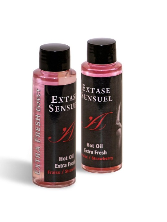 EXTASE SENSUAL ACEITE MASAJE EFECTO EXTRA FRESH FRESA 100 ML