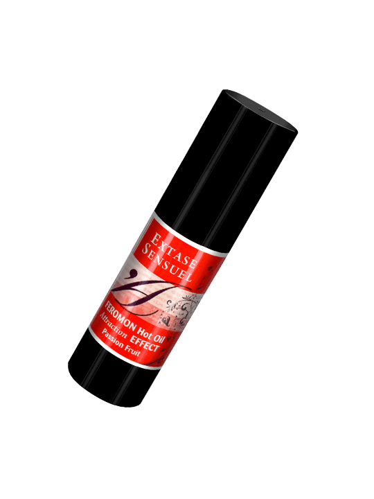 EXTASE SENSUAL ACEITE MASAJE EFECTO CALOR CON FEROMONAS FRUTA DE LA PASION 30 ML