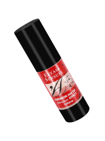 EXTASE SENSUAL ACEITE MASAJE EFECTO CALOR CON FEROMONAS PIRULETA 30 ML