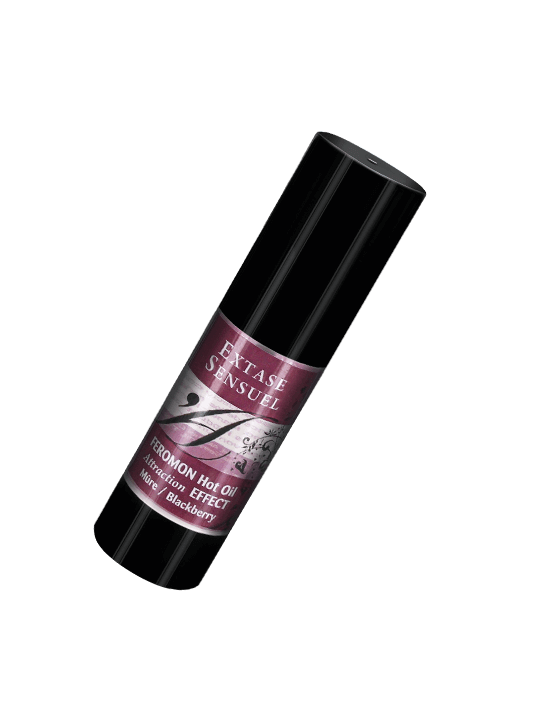 EXTASE SENSUAL ACEITE MASAJE EFECTO CALOR CON FEROMONAS MORA 30 ML
