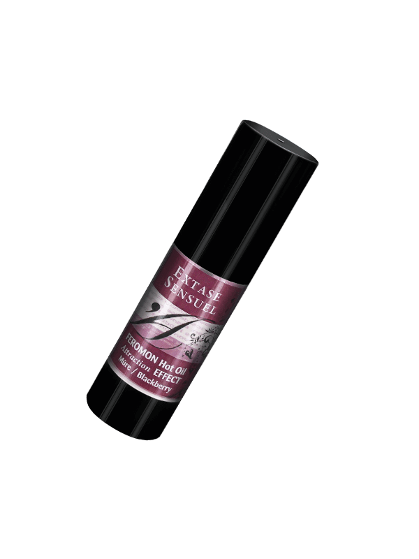 EXTASE SENSUAL ACEITE MASAJE EFECTO CALOR CON FEROMONAS MORA 30 ML