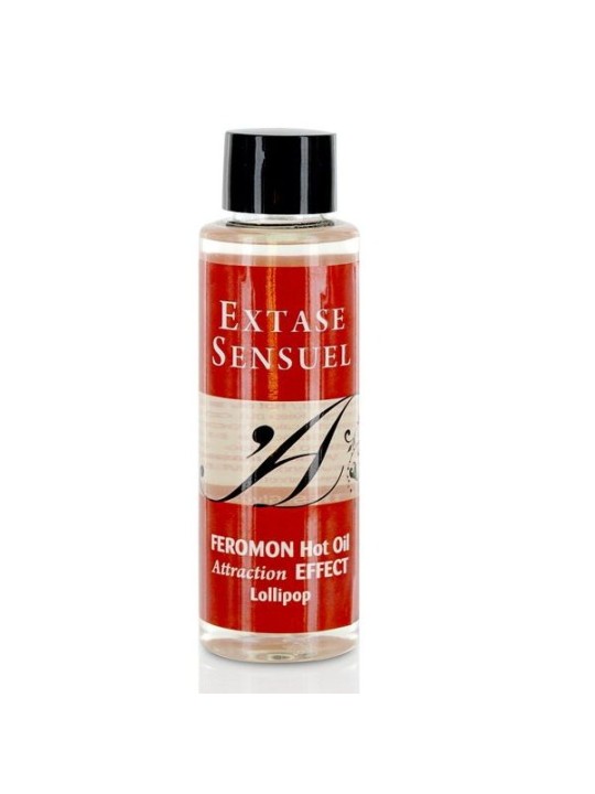 EXTASE SENSUAL ACEITE MASAJE EFECTO CALOR CON FEROMONAS PIRULET 100 ML