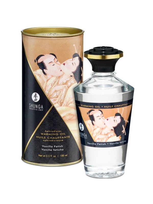 SHUNGA ACEITE MASAJE EFECTO CALOR SABOR VAINILLA 100 ML