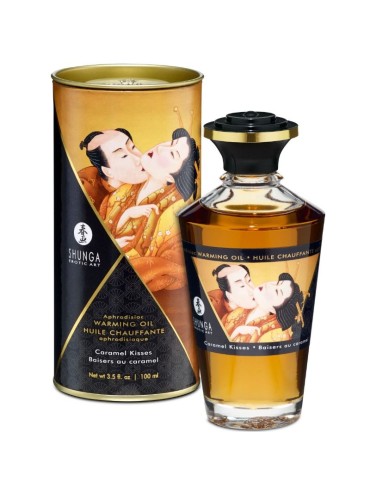 SHUNGA ACEITE MASAJE EFECTO CALOR SABOR CARAMELO 100 ML