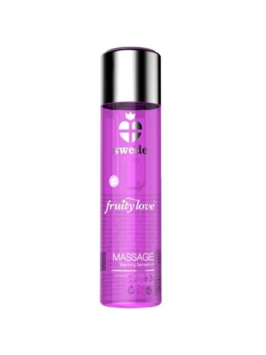 SWEDE FRUITY LOVE ACEITE EFECTO CALOR FRAMBUESA Y RUIBARBO 60 ML