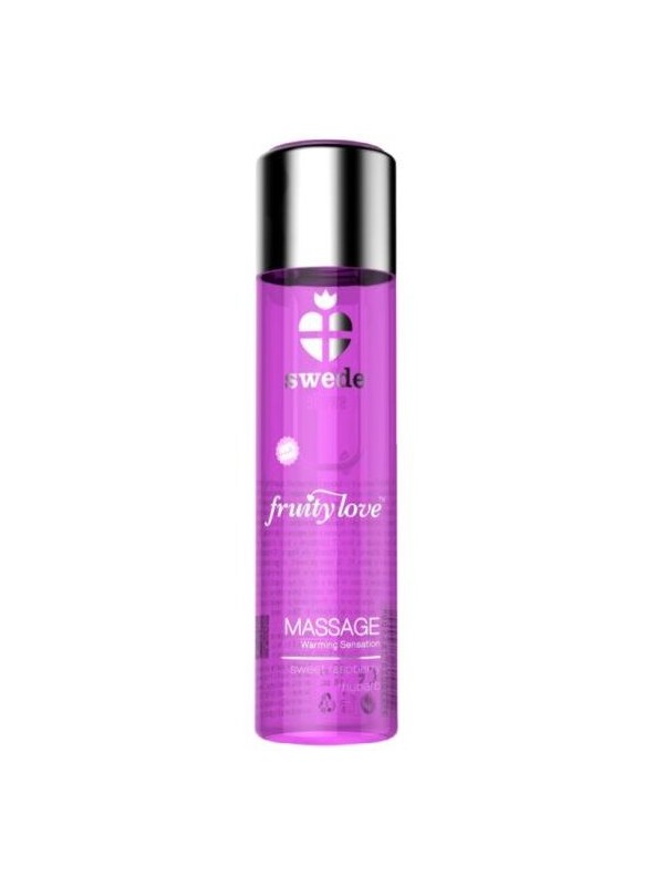 SWEDE FRUITY LOVE ACEITE EFECTO CALOR FRAMBUESA Y RUIBARBO 60 ML