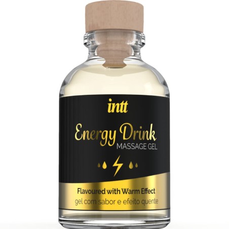 INTT MASSAGE ORAL SEX GEL DE MASAJE CON SABOR A BEBIDA ENERGETICA Y EFECTO CALOR