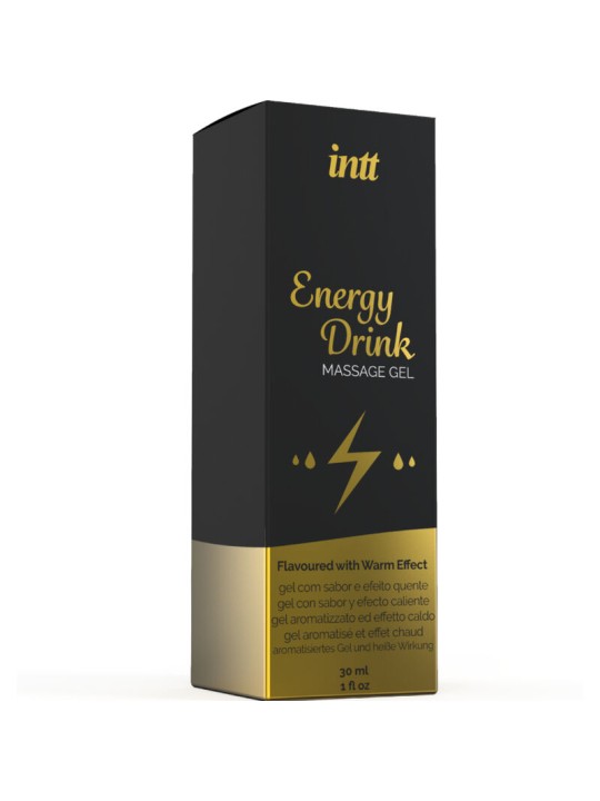 INTT MASSAGE ORAL SEX GEL DE MASAJE CON SABOR A BEBIDA ENERGETICA Y EFECTO CALOR