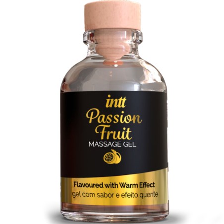 INTT MASSAGE ORAL SEX GEL DE MASAJE SABOR A FRUTA DE LA PASION EFECTO CALOR