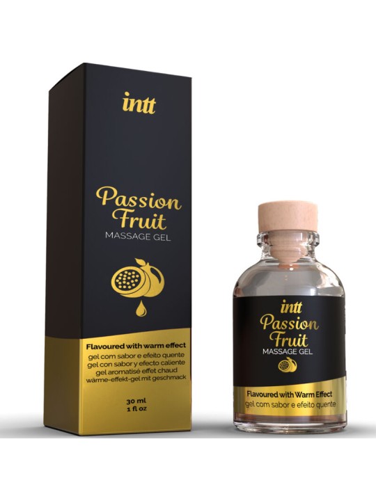 INTT MASSAGE ORAL SEX GEL DE MASAJE SABOR A FRUTA DE LA PASION EFECTO CALOR