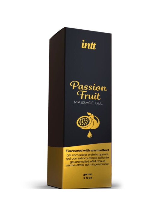 INTT MASSAGE ORAL SEX GEL DE MASAJE SABOR A FRUTA DE LA PASION EFECTO CALOR