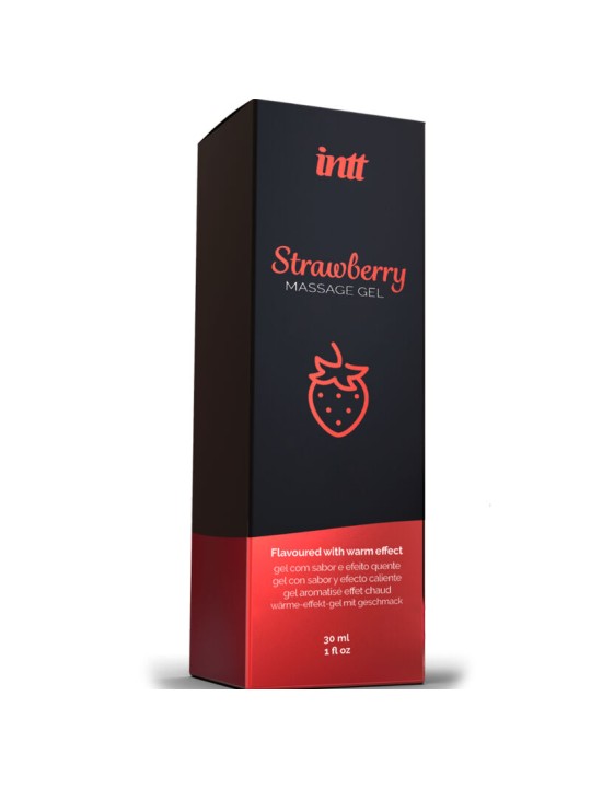 INTT MASSAGE ORAL SEX GEL DE MASAJE SABOR A FRESA EFECTO CALOR