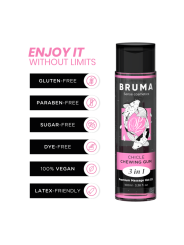 BRUMA ACEITE DE MASAJE PREMIUM EFECTO CALOR SABOR CHICLE 3 EN 1 100 ML