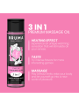 BRUMA ACEITE DE MASAJE PREMIUM EFECTO CALOR SABOR CHICLE 3 EN 1 100 ML