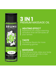 BRUMA ACEITE DE MASAJE PREMIUM EFECTO CALOR SABOR SANDIA 3 EN 1 100 ML