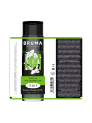 BRUMA ACEITE DE MASAJE PREMIUM EFECTO CALOR SABOR SANDIA 3 EN 1 100 ML