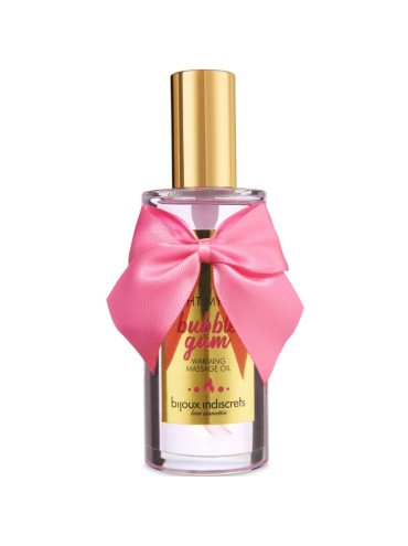 BIJOUX INDISCRETS LIGHT MY FIRE ACEITE MASAJE EFECTO CALOR SABOR CHICLE