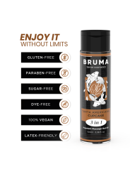 BRUMA ACEITE DE MASAJE PREMIUM EFECTO CALOR SABOR TARTA AMERICANA 3 EN 1 100 ML