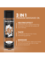 BRUMA ACEITE DE MASAJE PREMIUM EFECTO CALOR SABOR TARTA AMERICANA 3 EN 1 100 ML