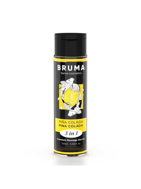BRUMA ACEITE DE MASAJE PREMIUM EFECTO CALOR SABOR PINA COLADA 3 EN 1 100 ML