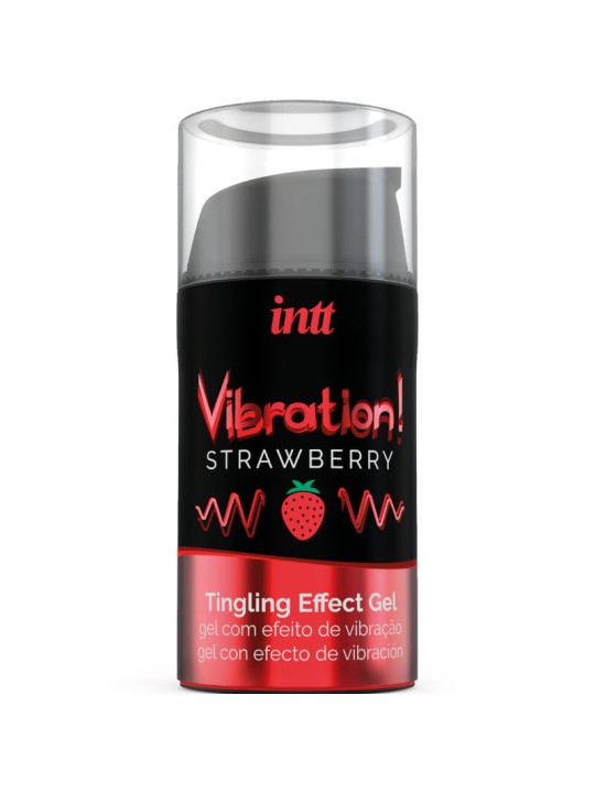 INTT POTENTE ESTIMULANTE INTIMO GEL VIBRADOR LIQUIDO FRESA 15 ML