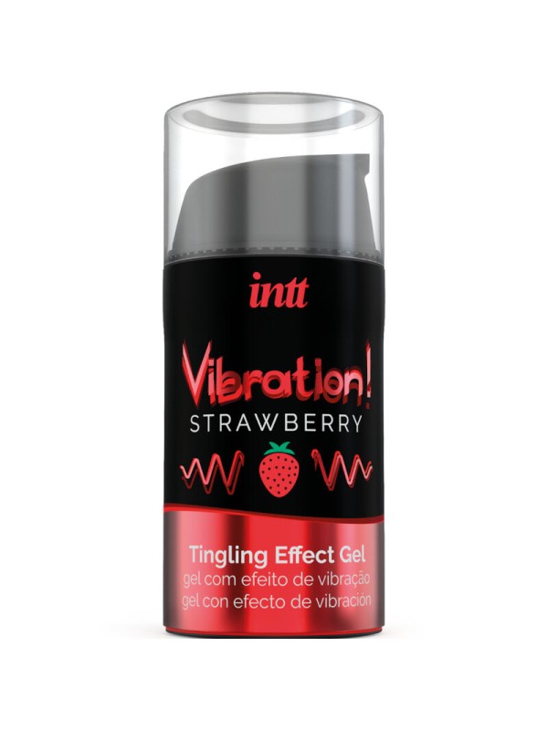 INTT POTENTE ESTIMULANTE INTIMO GEL VIBRADOR LIQUIDO FRESA 15 ML