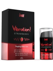 INTT POTENTE ESTIMULANTE INTIMO GEL VIBRADOR LIQUIDO FRESA 15 ML
