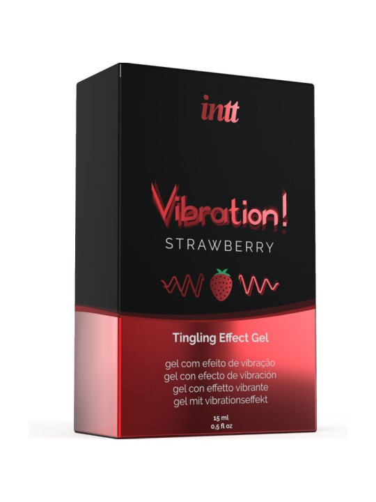 INTT POTENTE ESTIMULANTE INTIMO GEL VIBRADOR LIQUIDO FRESA 15 ML