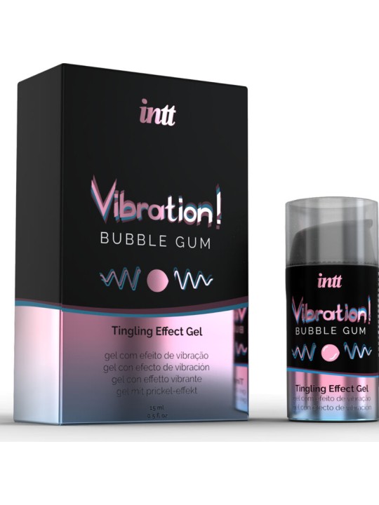 INTT POTENTE ESTIMULANTE INTIMO GEL VIBRADOR LIQUIDO CHICLE 15ML