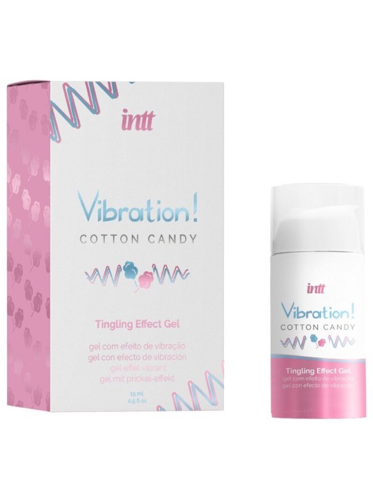 INTT POTENTE ESTIMULANTE INTIMO GEL VIBRADOR LIQUIDO ALGODON DE AZUCAR 15 ML