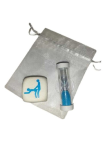 DIABLO PICANTE DADO KAMASUTRA DE POSTURAS PARA CHICOS CON RELOJ DE ARENA